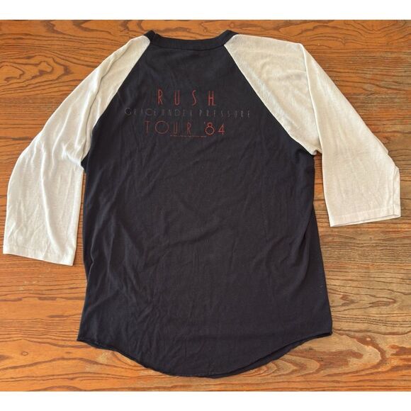 Vintage Rush Grace Under Pressure Tour 1984 Baseball Raglan Shirt - Picture 8 of 8